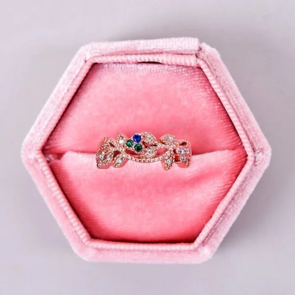 Unique Moissanite Wedding Band Ring Bridal Jewelry