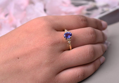 Tanzanite Engagement Ring Tanzanite Ring Gemstone Ring Blue Violet Ring Fine Jewelry Luxury Ring Engagement Ring Wedding Ring Anniversary Gift Birthday Present Valentine's Day Gift Vintage Ring Modern Ring Classic Ring Elegant Ring Unique Ring Tanzanite Stone Sterling Silver Ring Gold Ring Platinum Ring Handcrafted Ring Wedding Bridal Gift gift for her gifts for wife gifts for girlfriend valentine's present natural gemstone jewelry fine jewelry bridal jewelry engagement Jewelry Vintage art deco ring Vintage